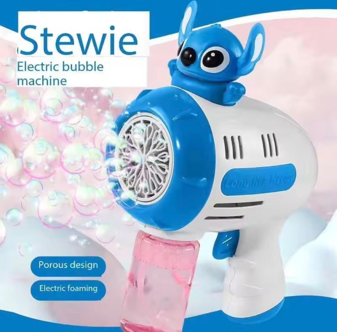 PISTOLA DE BURBUJAS PERSONAJES STITCH