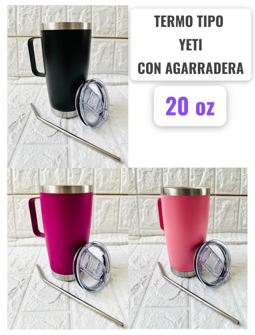 TERMO TIPO YETI CON AGARRADERA 20 OZ