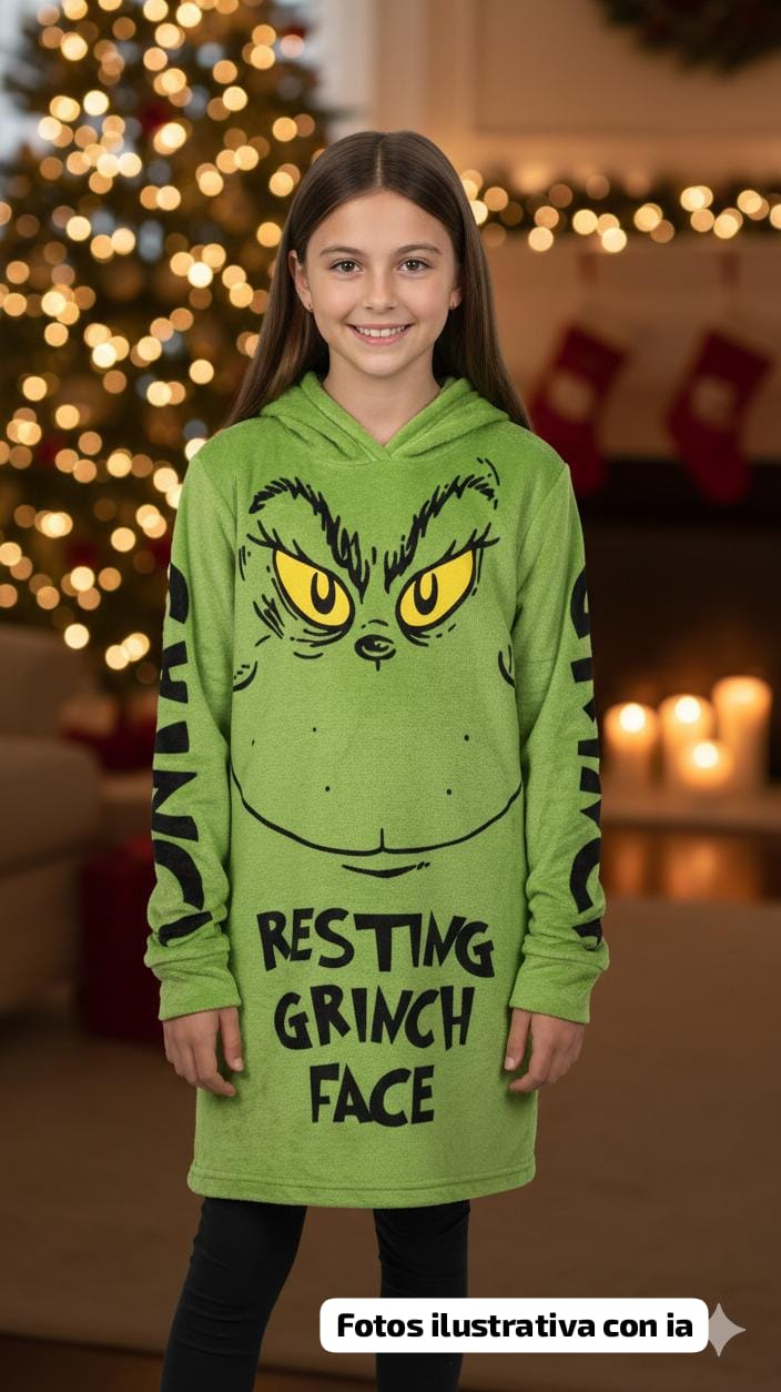 MAXI SUDADERA JUVENIL GRINCH