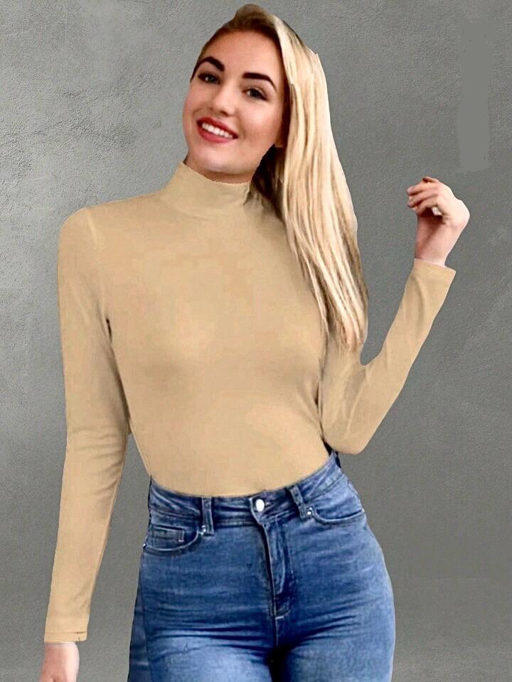 DECENA DE BLUSA MANGA LARGA BEIGE