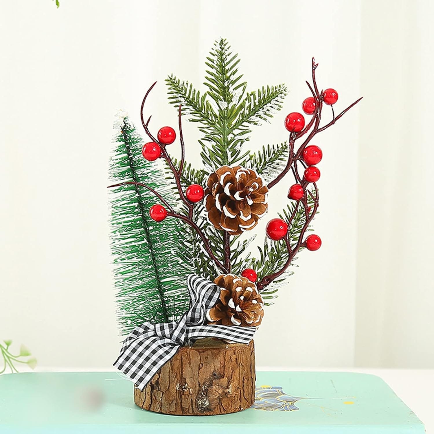 ADORNO MINI ARBOL DE NAVIDAD MOD.3 PIÑA