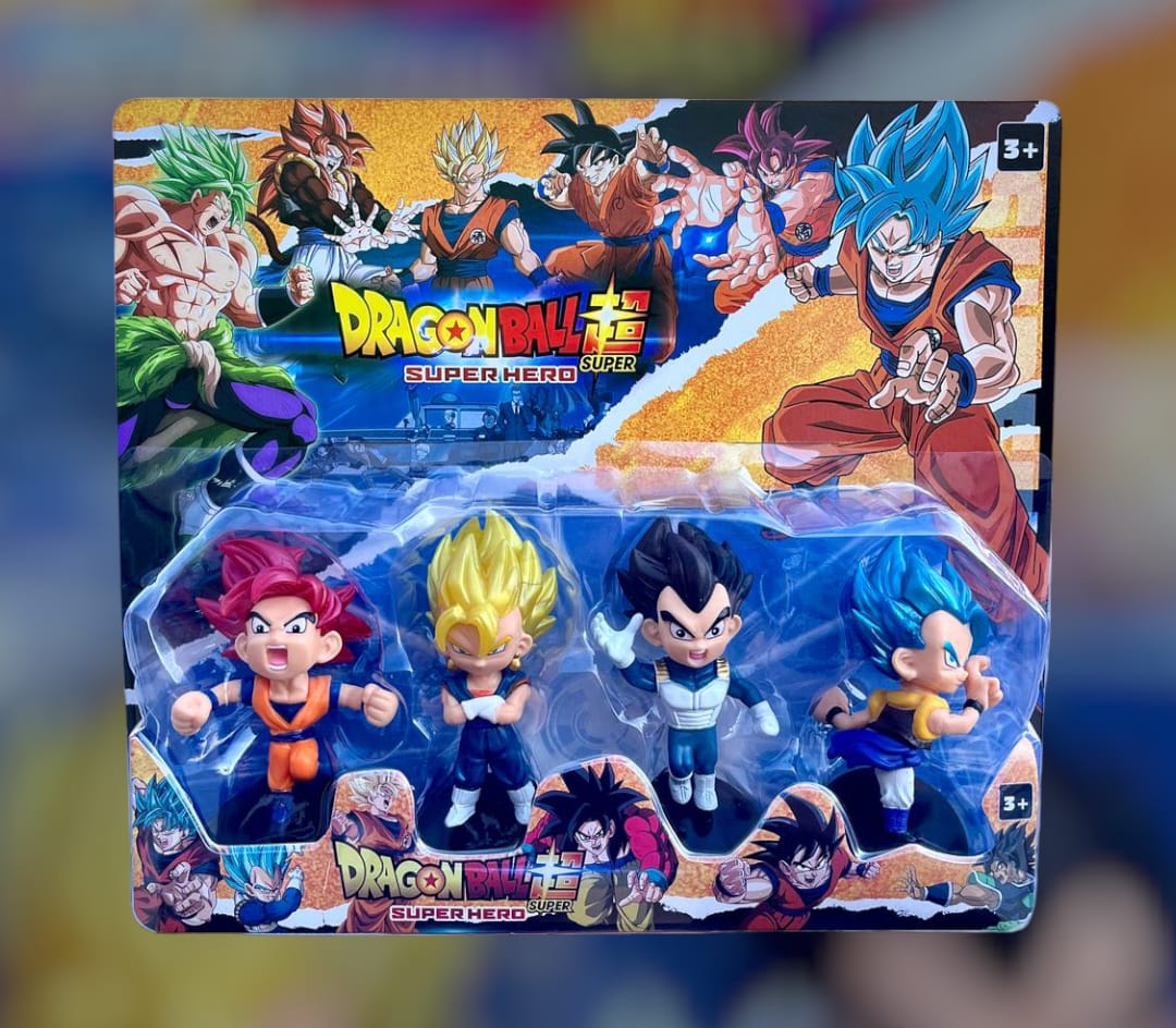 SET FIGURAS DRAGON BALL MOD. 3 GOKU ROJO