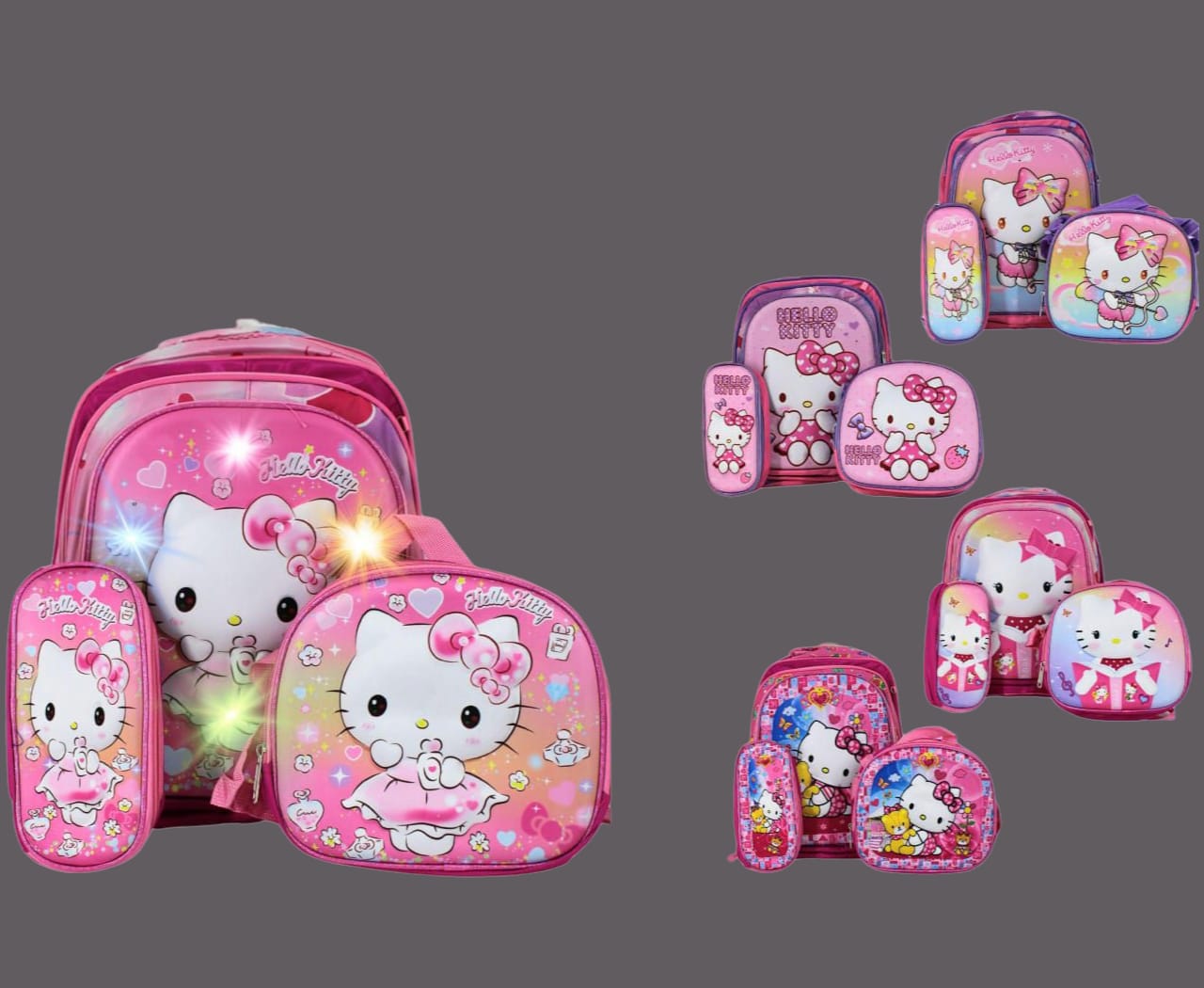 COMBO MOCHILA HELLO KITTY #326