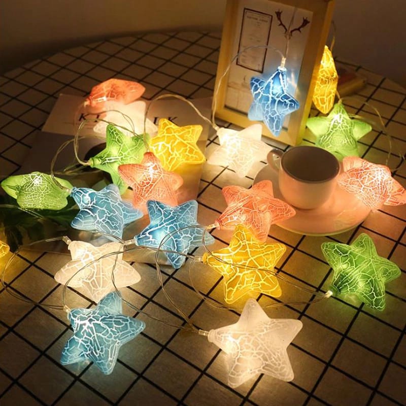 LUCES ESTRELLAS AGRIETADAS