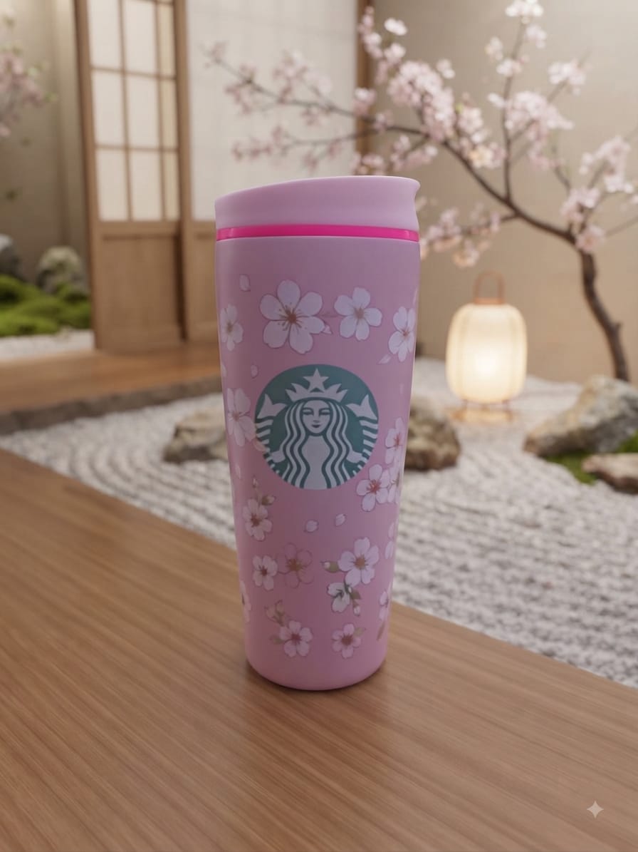 VASO CAFETERO STARBUCKS 20OZ DISEÑOS ROSA