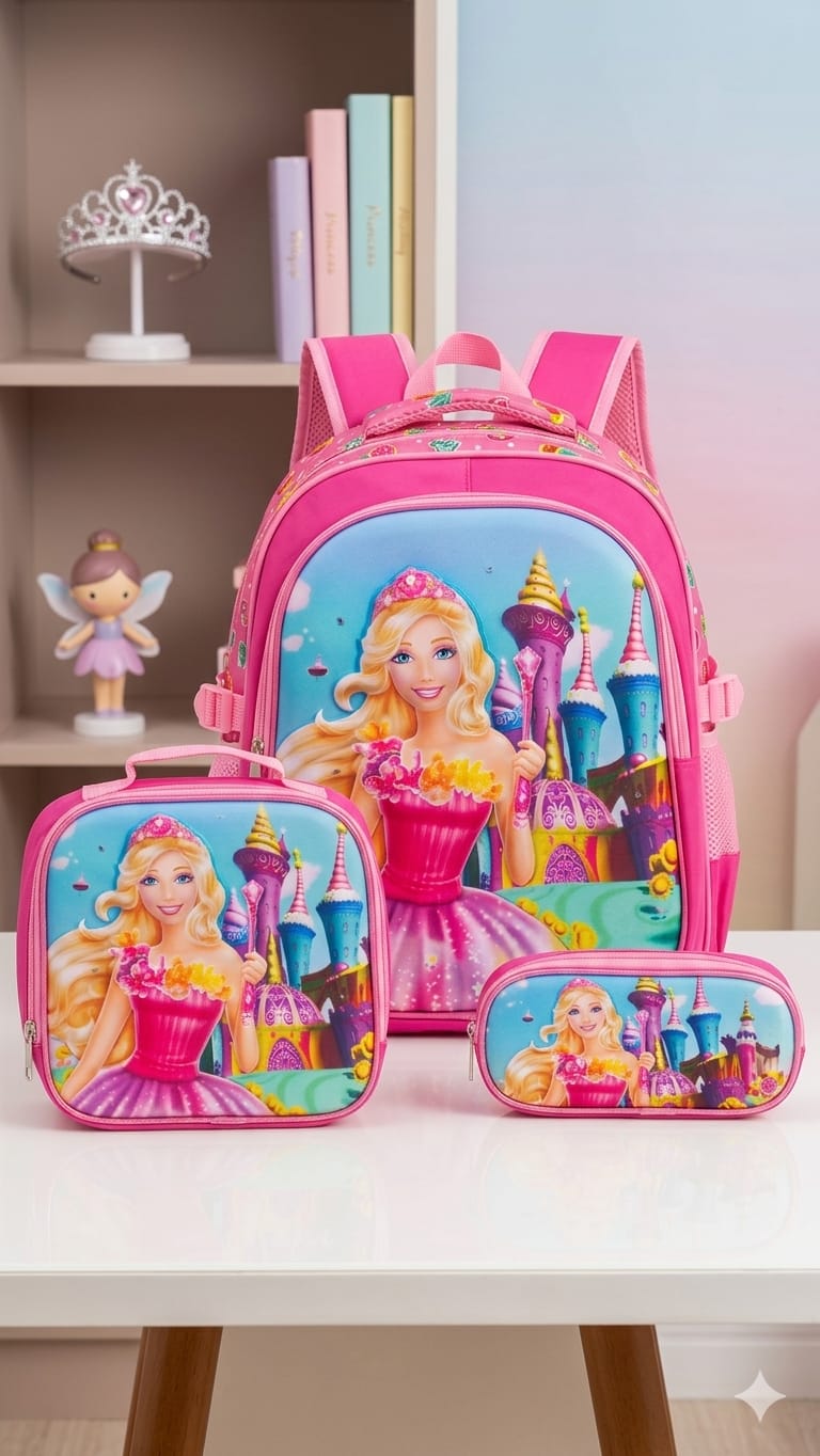 COMBO MOCHILA BARBIE MOD.3 #325