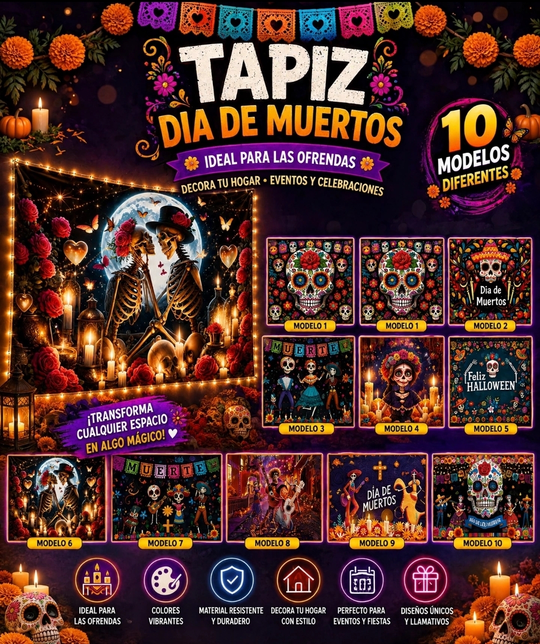 TELON HALLOWEEN PREMIUM 200X250CM