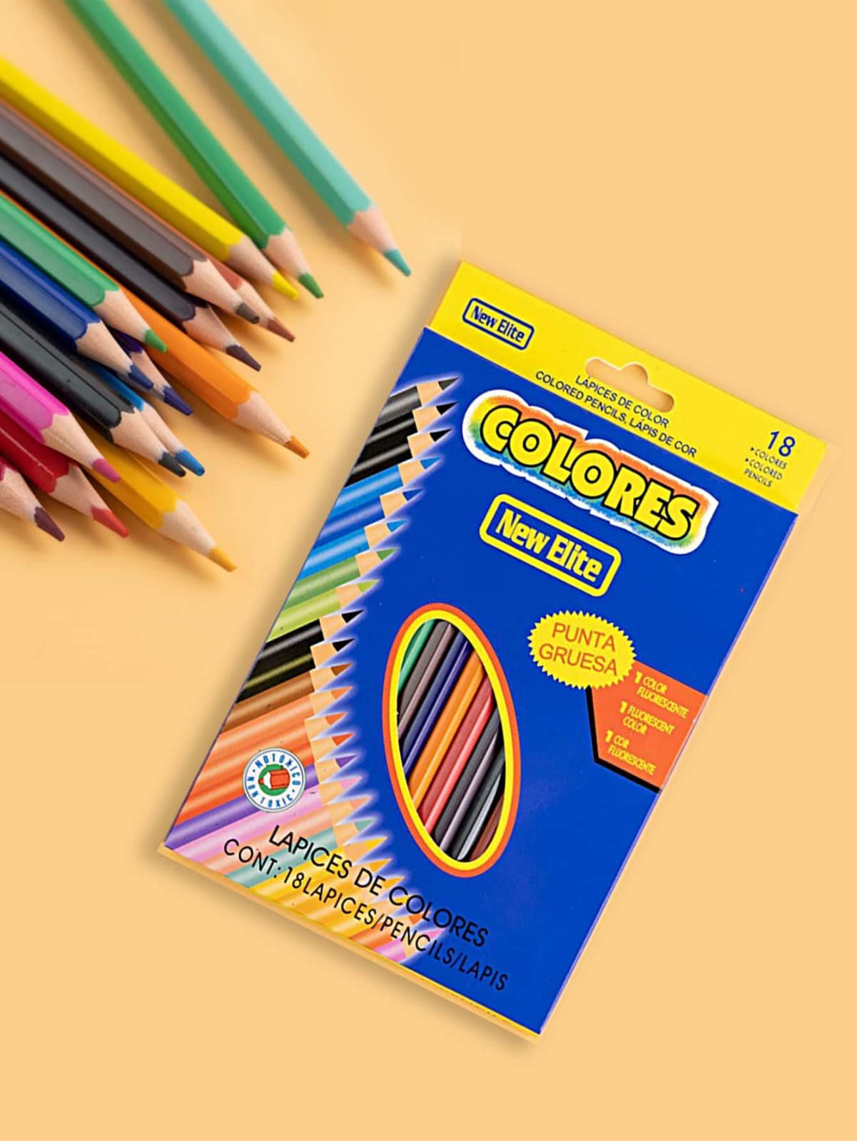 LAPIZ DE COLOR COLORES 18PZ