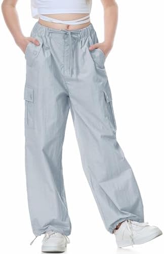 PANTALON TIPO CARGO NIÑA GRIS/AZUL S/M