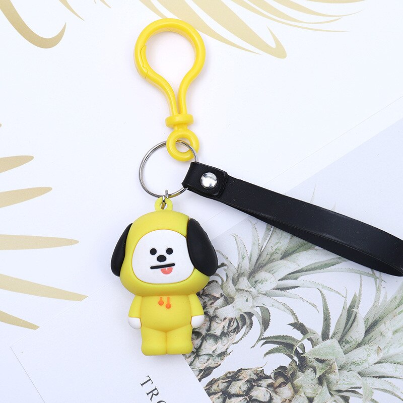 LLAVERO BTS BT21 3D CHIMMY CON CASCABEL