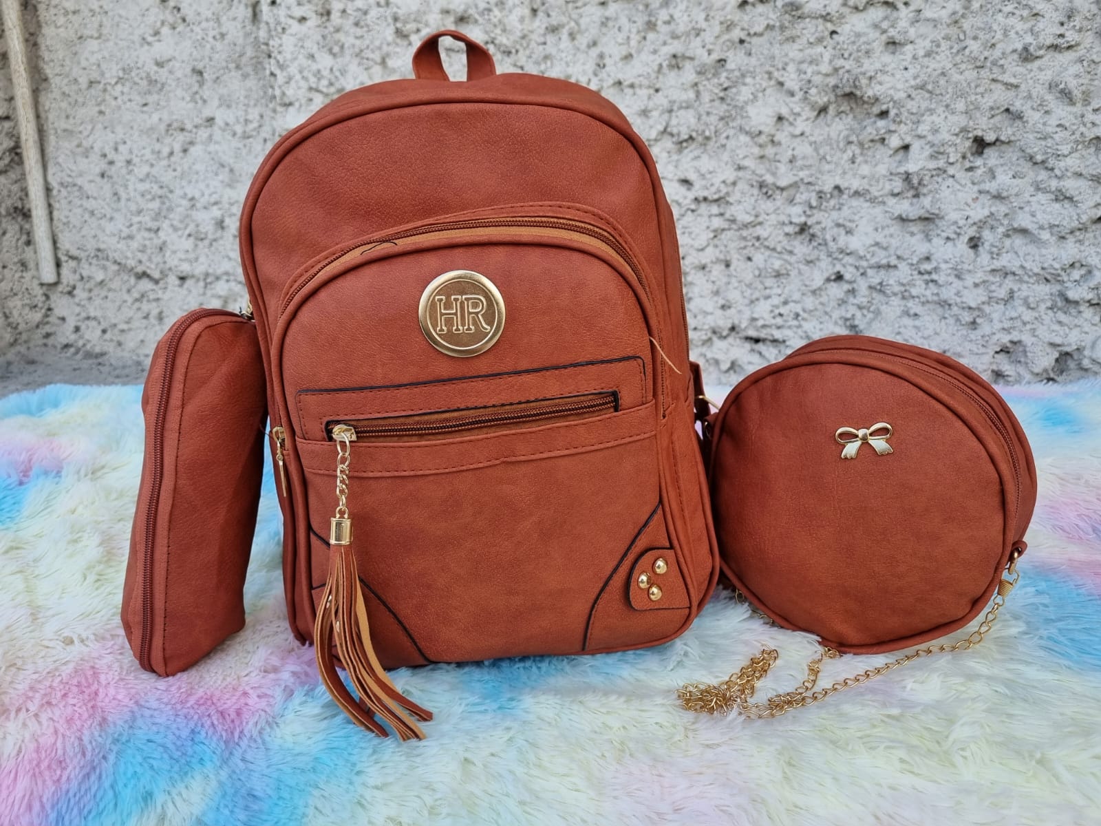 MOCHILA TRIPLE HR NARANJA
