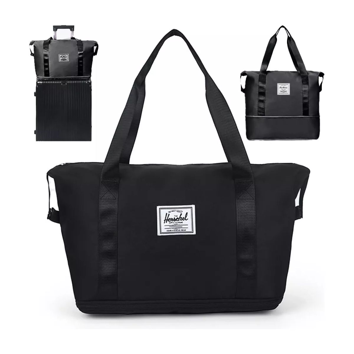 BOLSA DE VIAJE EXPANDIBLE NEGRO