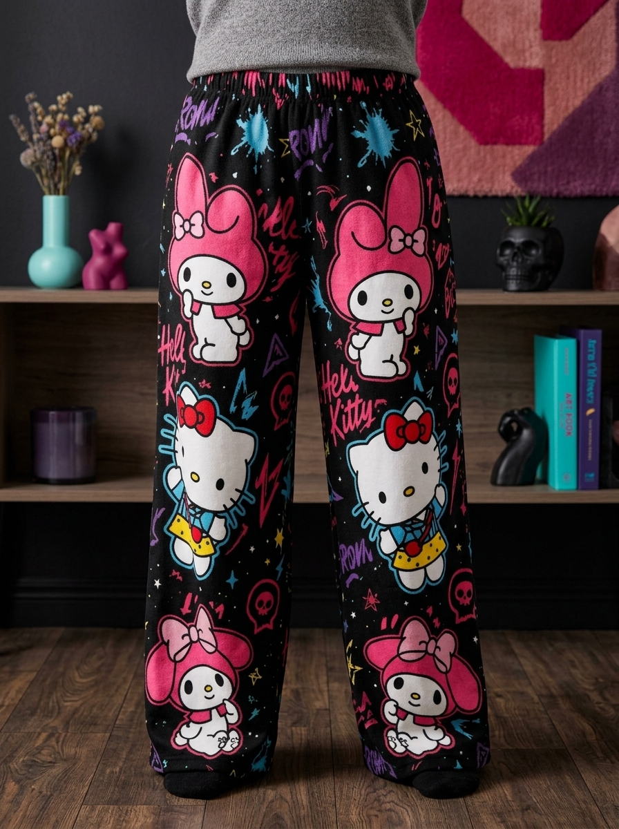 PIJAMA PANTS PERSONAJES HELLO KITTY/MELODY