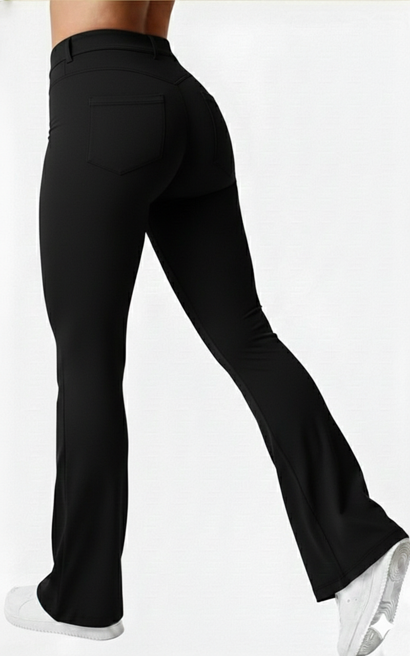 LEGGINS ACAMPANADO PRESILLAS 04 NEGRO M