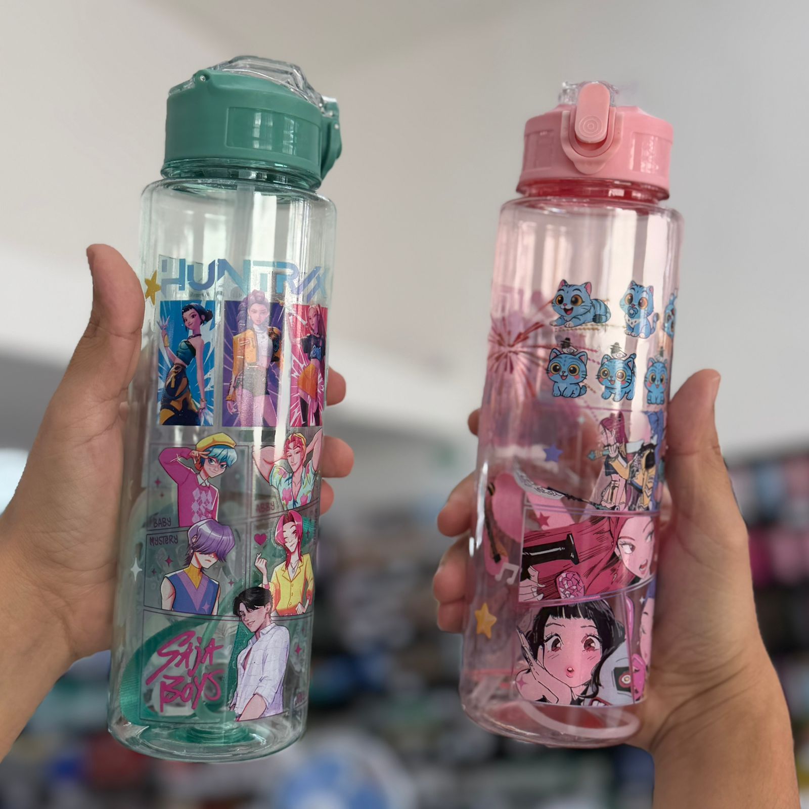 BOTELLA GUERRERAS KPOP VERDE