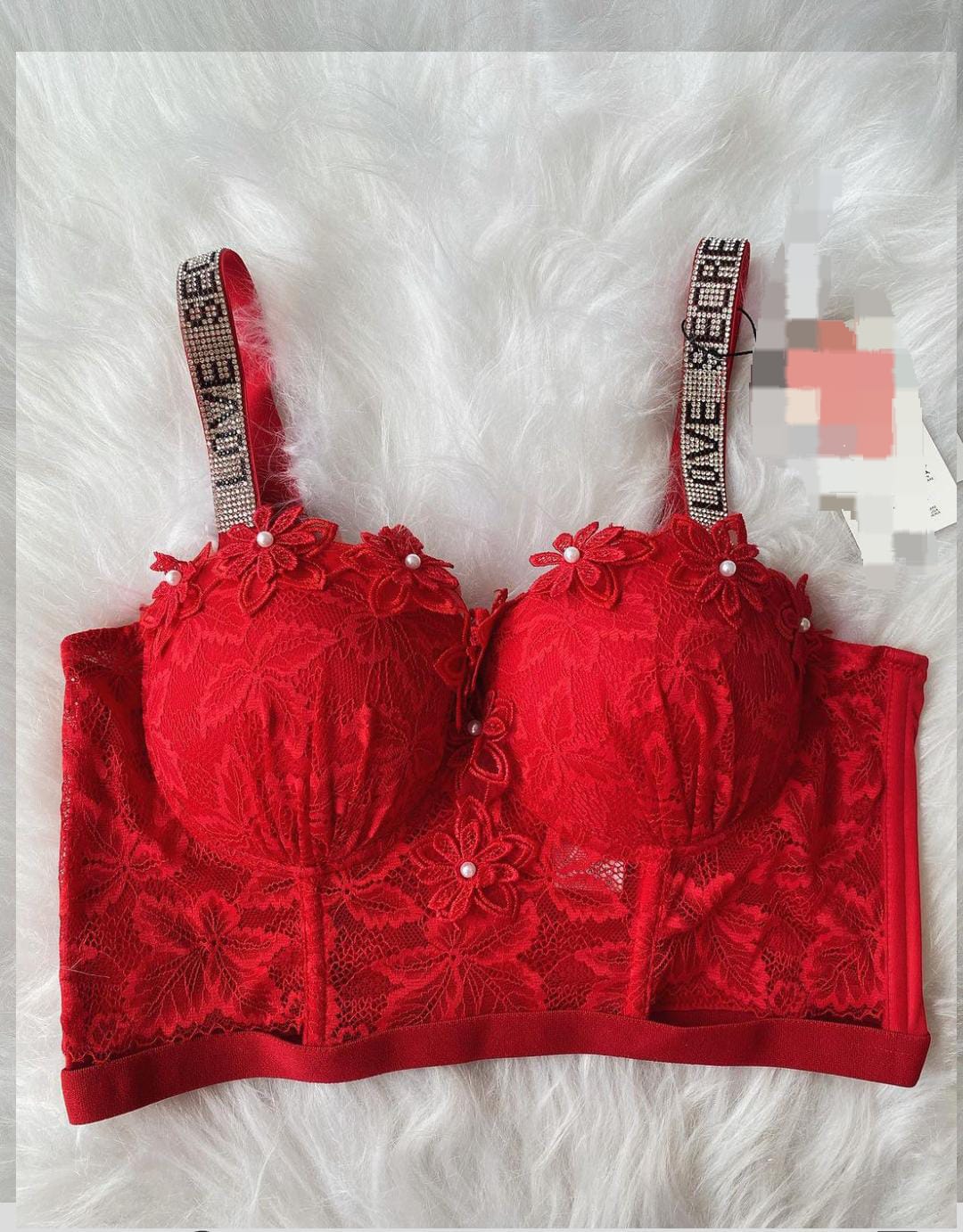 CORSET PERLAS 615 ROJO CH