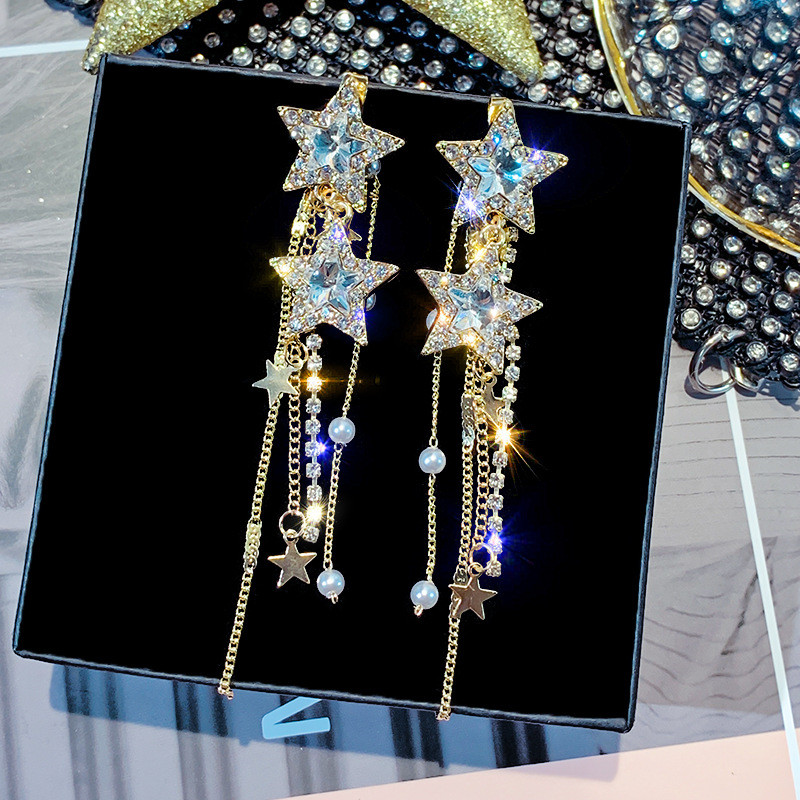 ARETES LARGOS 2 ESTRELLAS