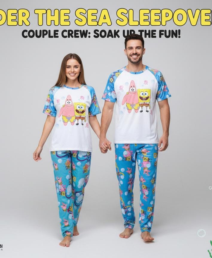 DUO PIJAMAS PAREJAS BOB ESPONJA Y PATRICIO BRUSH