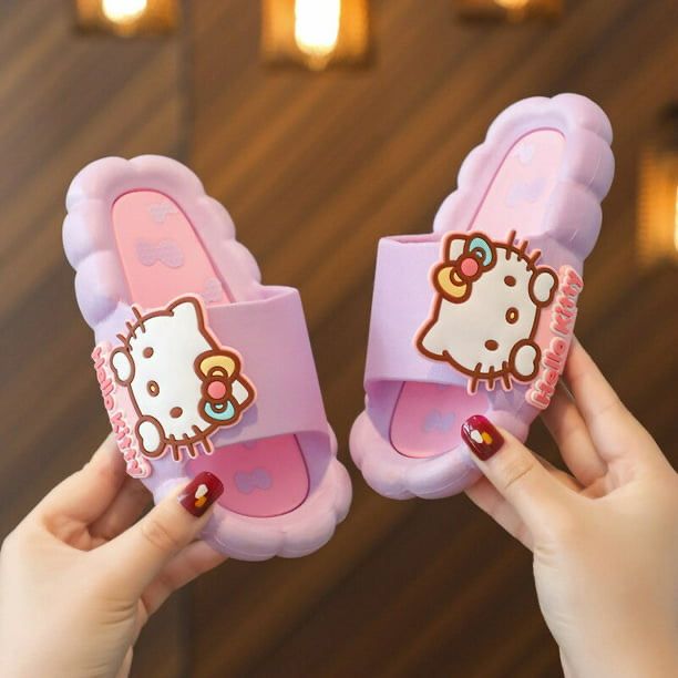 SANDALIAS PARA NIÑAS DE HELLO KITTY MORADA 24-25 (14 cm)