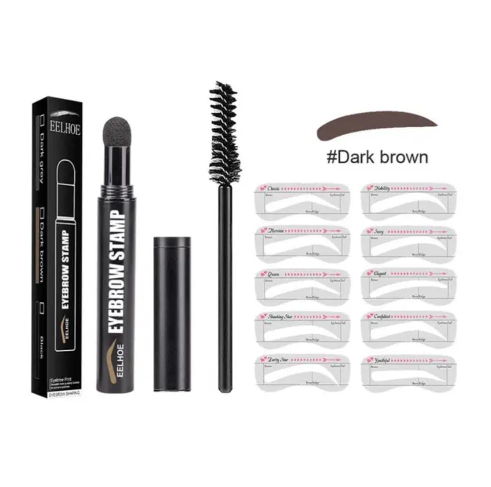 SET SELLO DE CEJA Y KIT DE PLANTILLAS DARK BROWN