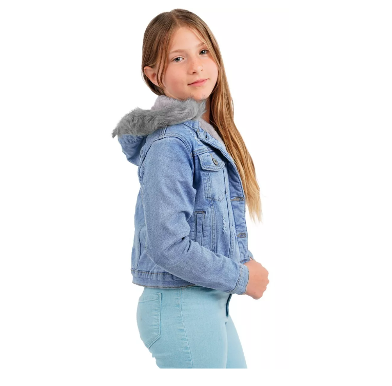 CHAMARRA NIÑA ROOSEVELT CORTA BLUE/GREY 4