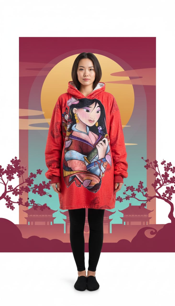 MAXI SUDADERA ADULTO MULAN