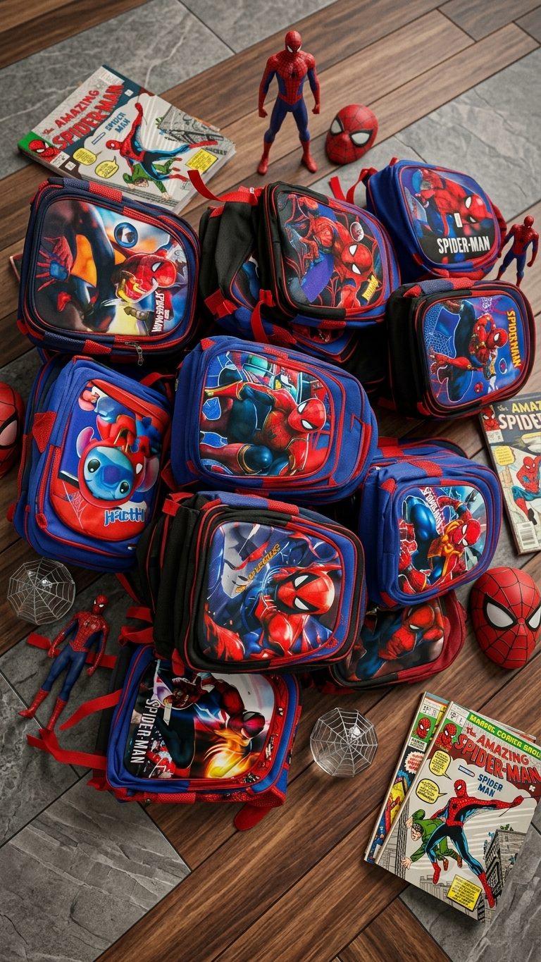 COMBO MOCHILA Y LUZ SPIDERMAN AL AZAR