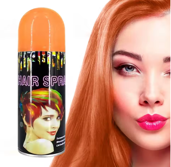SPRAY DE COLORES PARA CABELLO ANARANJADO