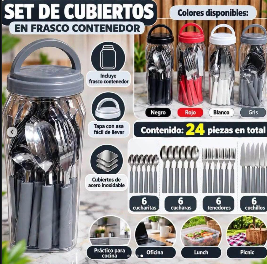 SET DE 24 CUBIERTOS