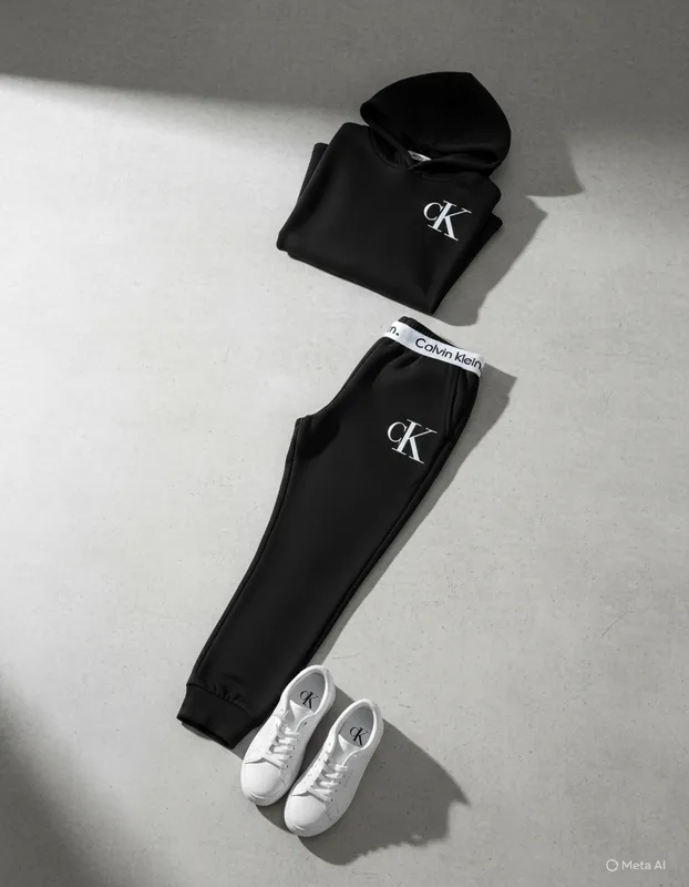 CONJUNTO PANTS CK NIÑA NEGRO M (6-8)