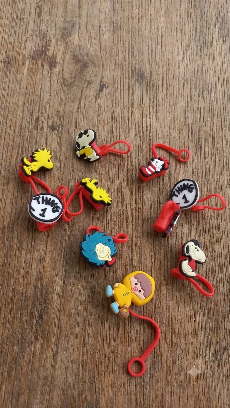 TAPA PARA POPOTE 10PZ SNOOPY