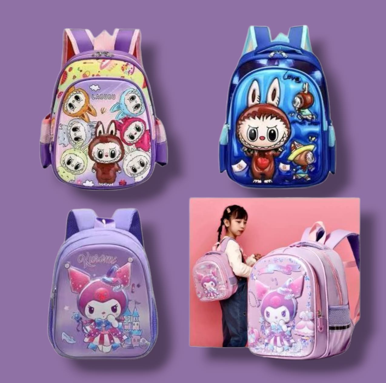 MOCHILA KINDER INFANTIL 3D