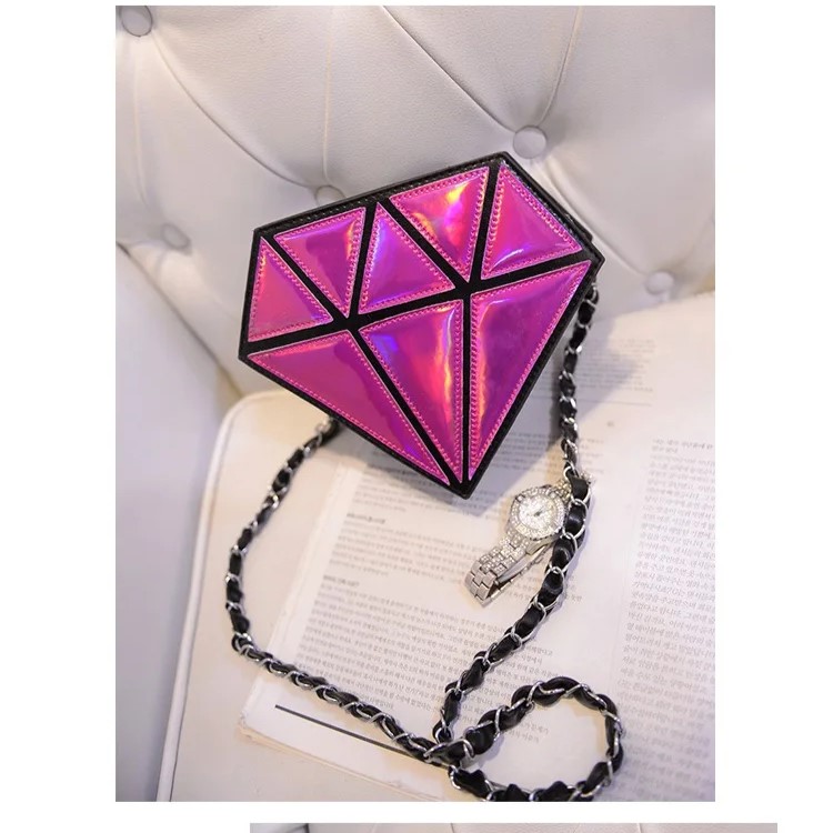 BOLSA DE DIAMANTE ROSA FUERTE