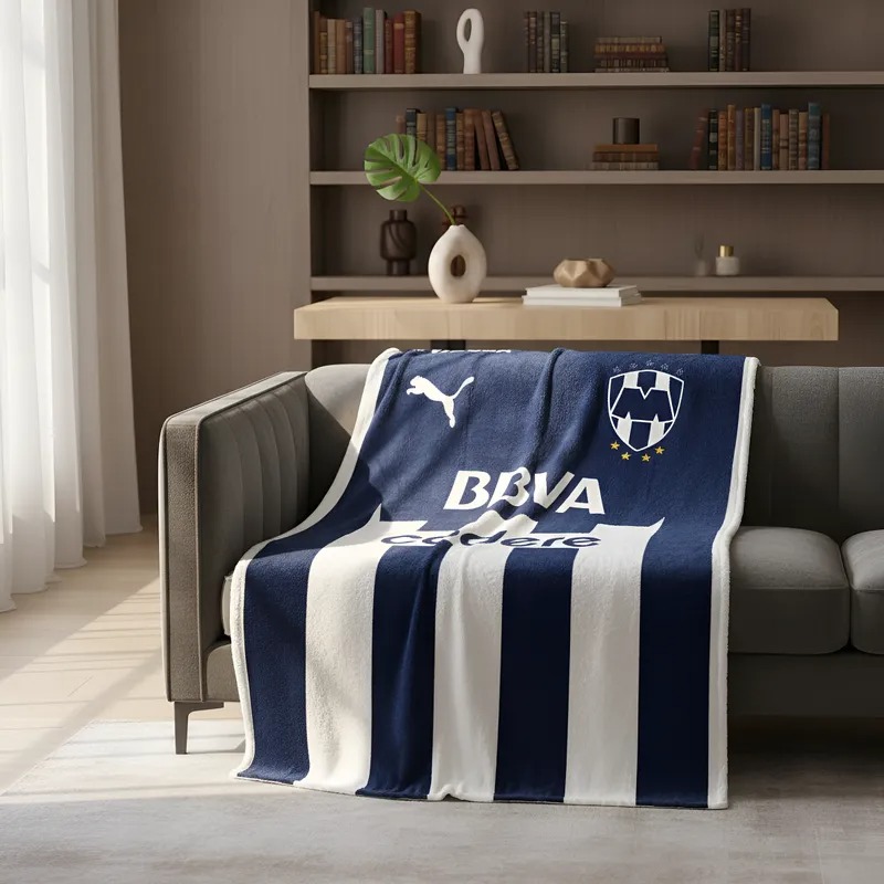 FRAZADA EQUIPOS RAYADOS