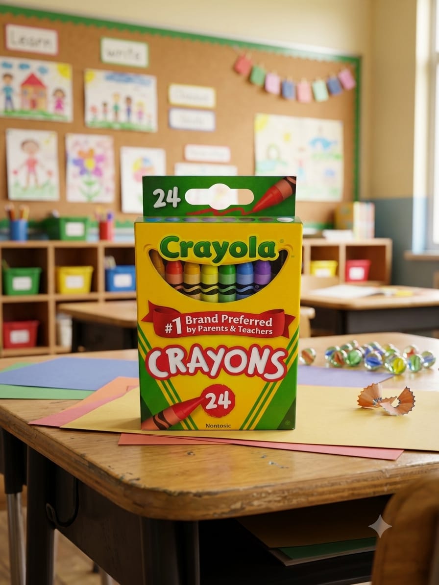 CAJA CON 24 CRAYONES CRAYOLA