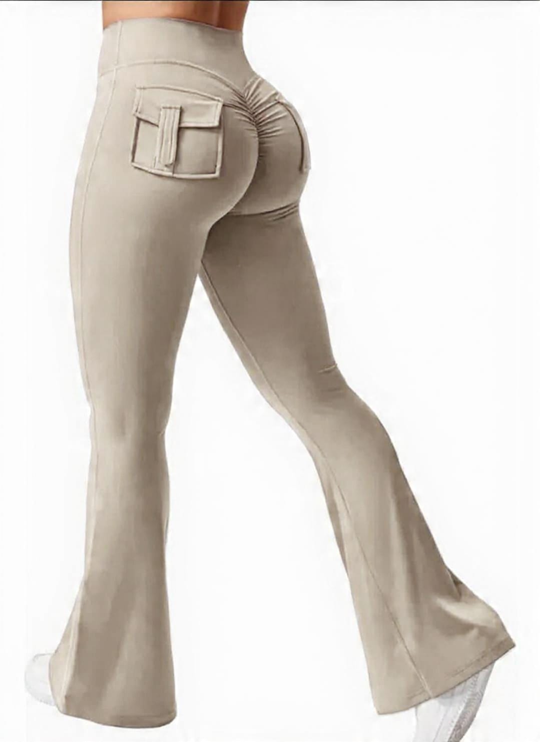 LEGGIN ACAMPANADO BOLSILLO TRASERO 08 BEIGE L