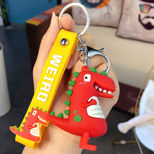 LLAVERO DINOSAURIO WEIRO ROJO