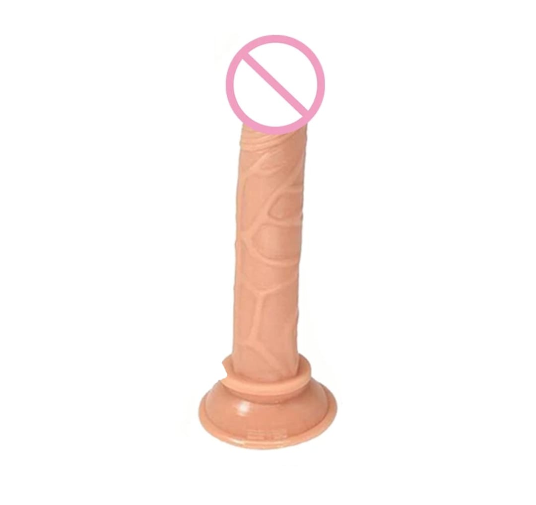 DILDO CON VENTOSA ROSA
