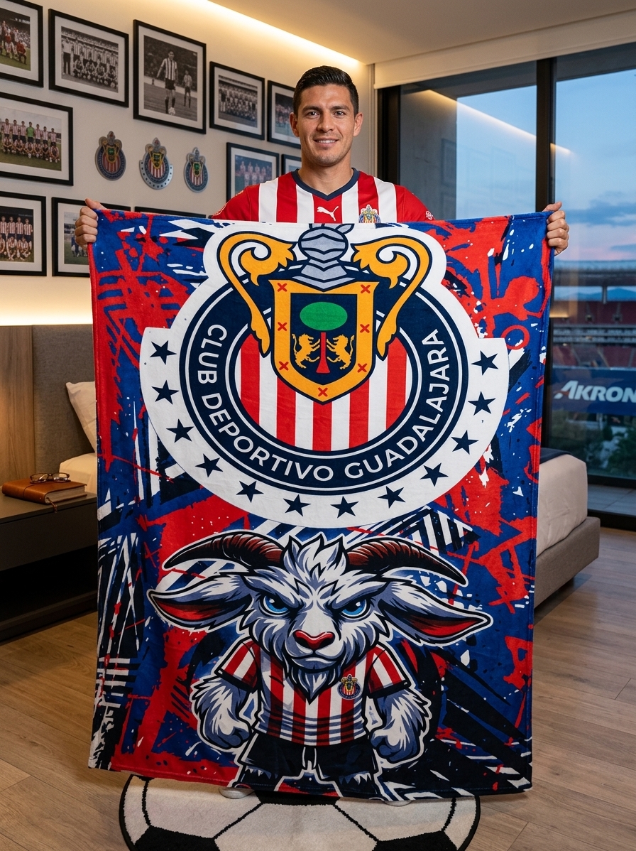 FRAZADA EQUIPOS CHIVAS MOD.2