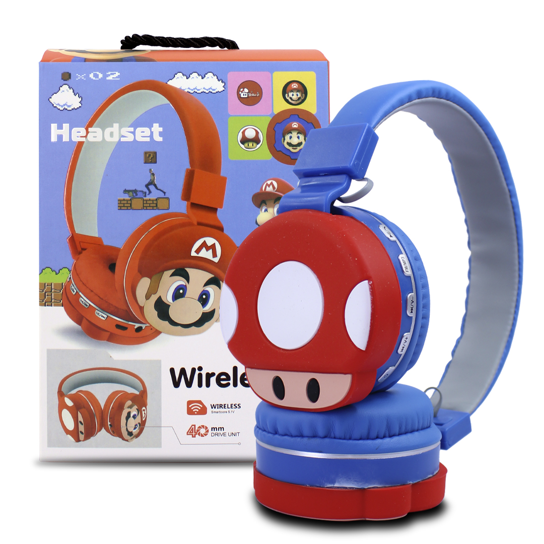 AUDIFONOS MARIO BROSS AZUL