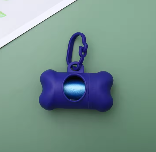 BOLSAS CON ESTUCHE PARA MASCOTAS AZUL