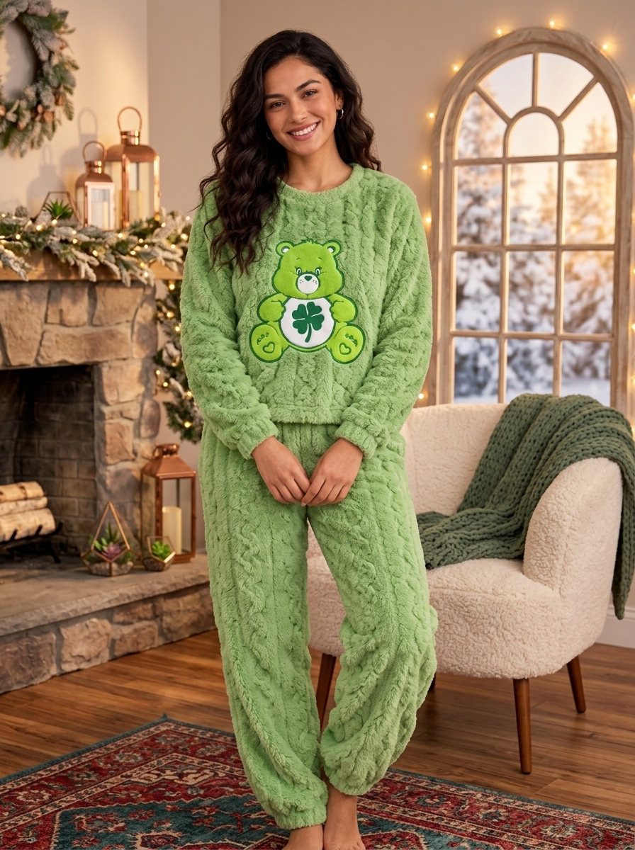 PIJAMA OSITOS CARIÑOSITOS UNITALLA VERDE