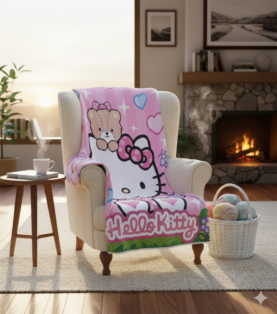 FRAZADA HELLO KITTY