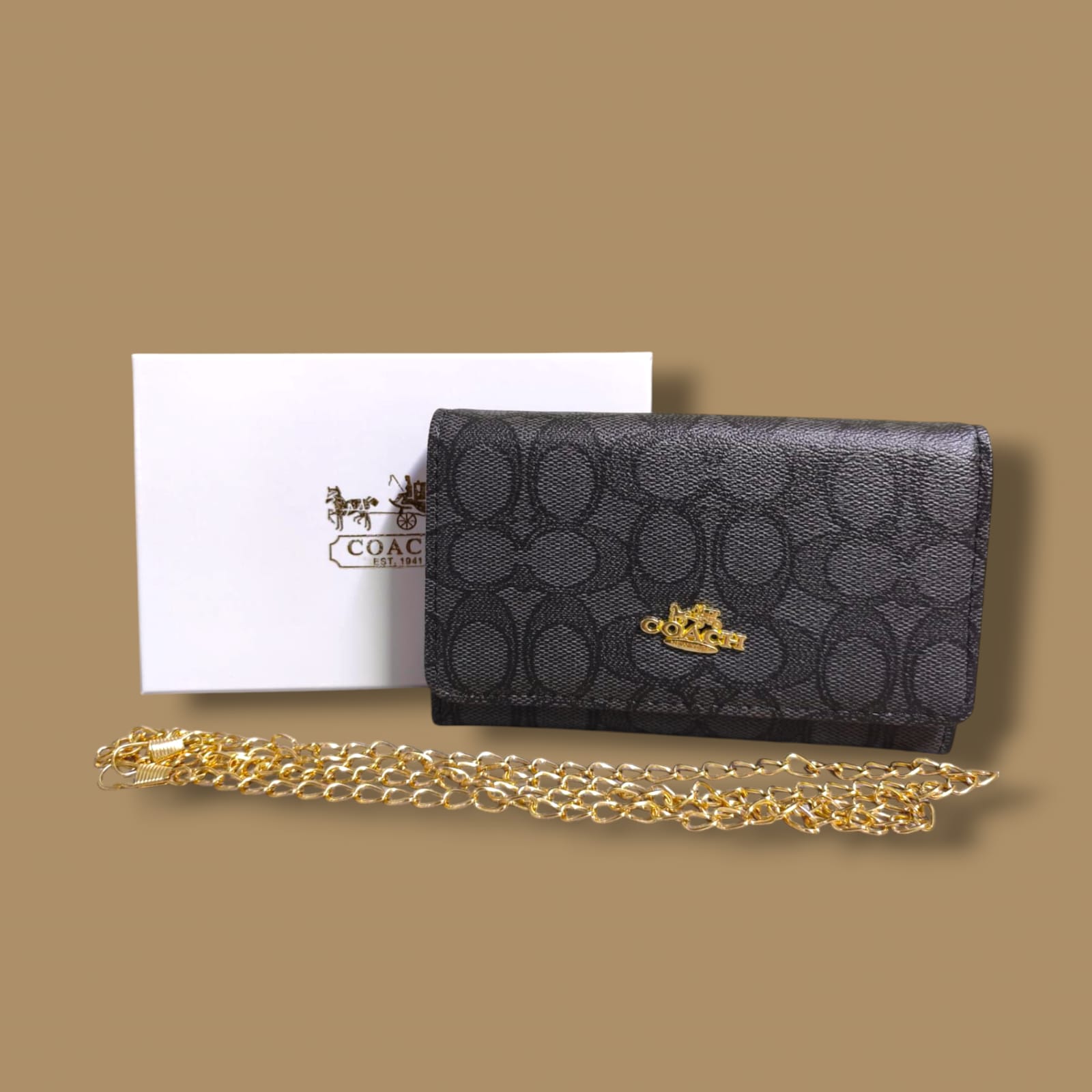 CARTERA BOLSO COACH NEGRO