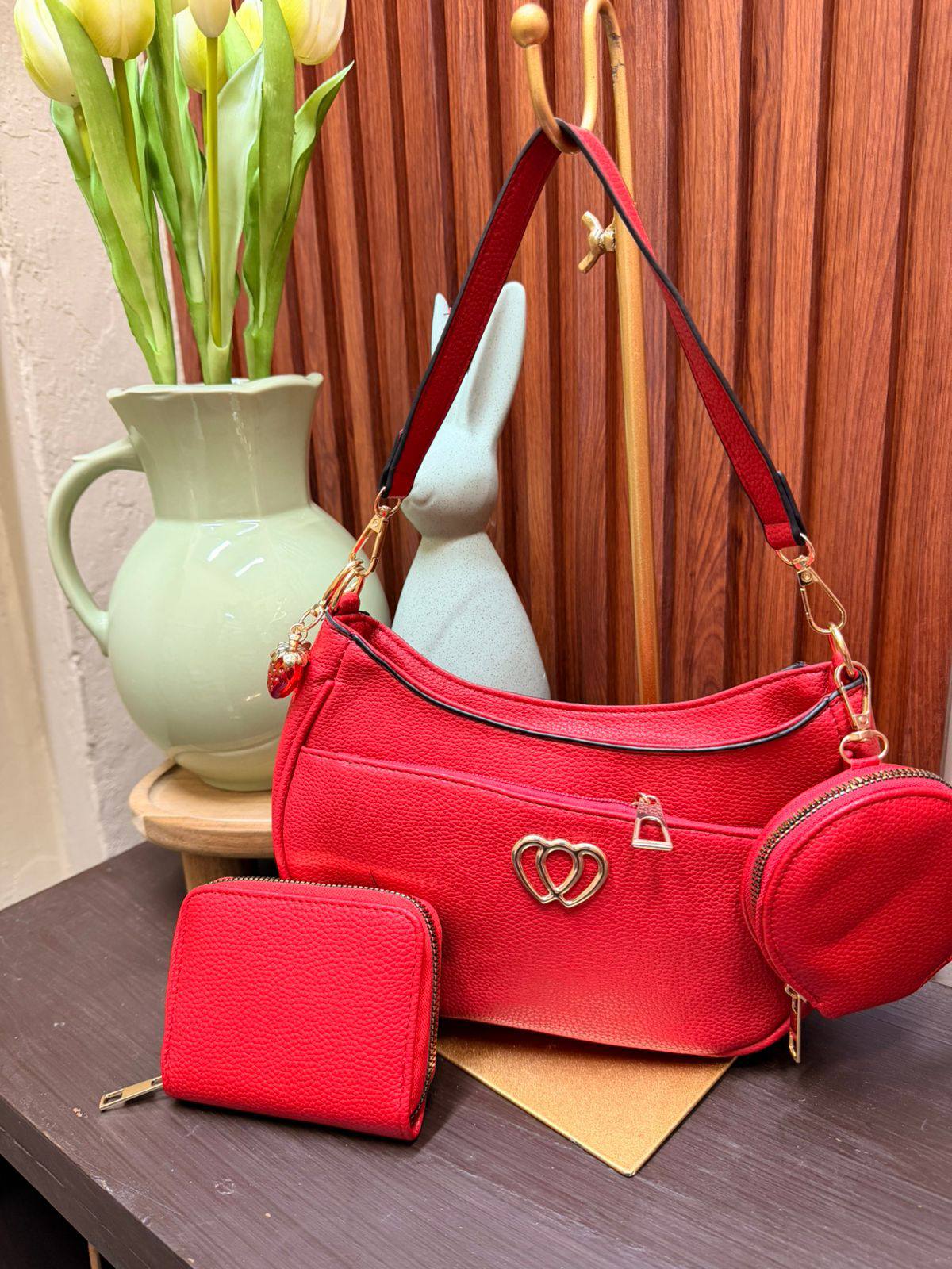 BOLSO DE HOMBRO 3PZ RED