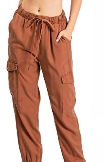 PANTALON TIPO CARGO NIÑA LADRILLO L/XL