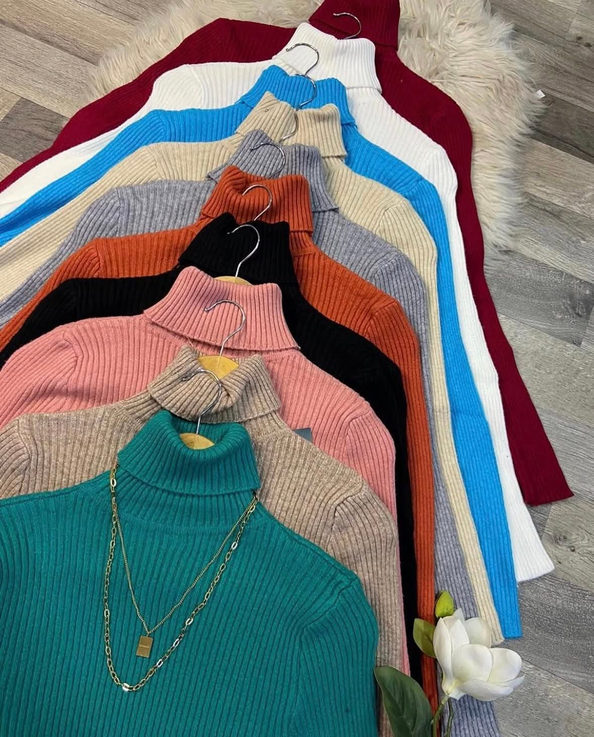 BLUSA BOMY MANGA LARGA CUELLO TORTUGA