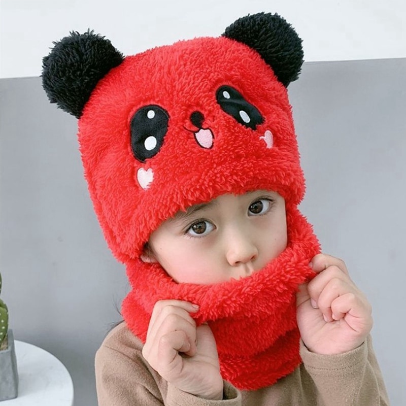 GORRO DE PANDA ROJO