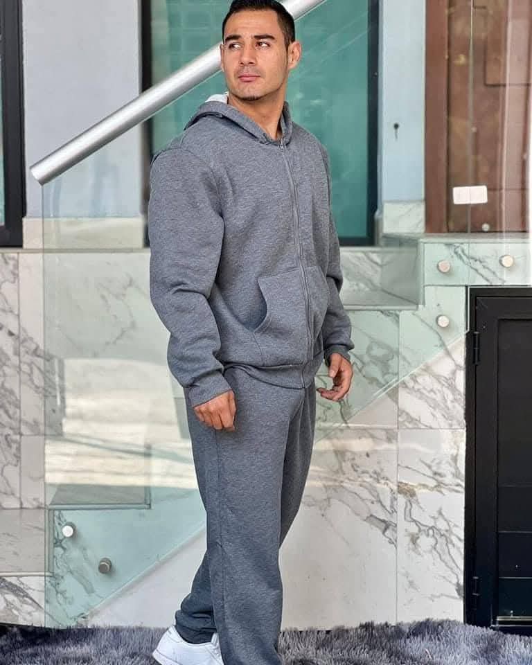 CONJUNTO PANTS JERA CABALLERO GRIS CLARO