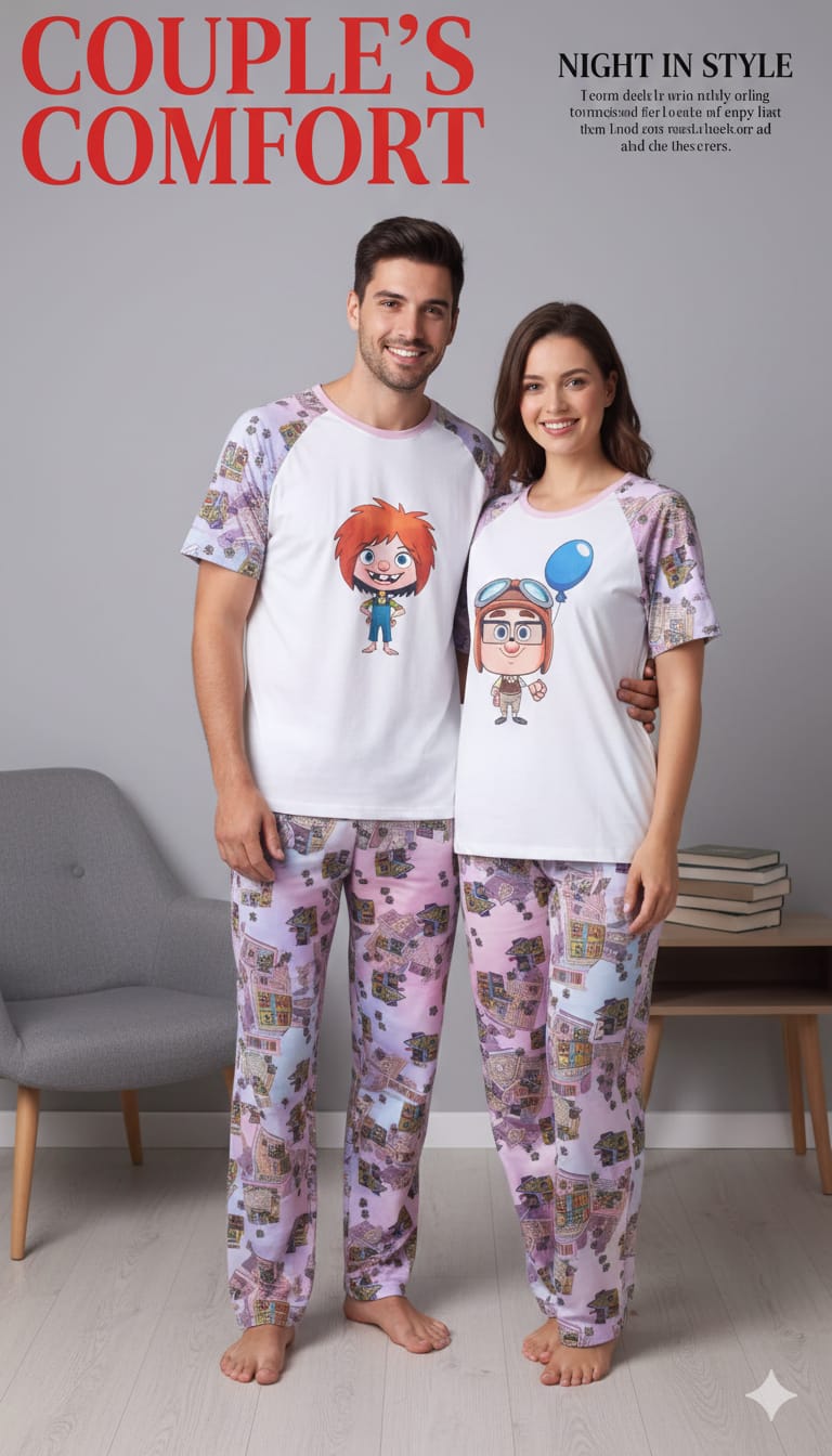DUO PIJAMAS PAREJAS UP BRUSH